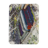 Anfield Stadium Liverpool - Artistic Watercolour マグネット (縦)