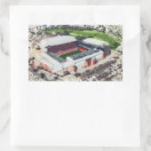 Anfield Stadium Liverpool - Artistic Watercolour 長方形シール (バッグ)