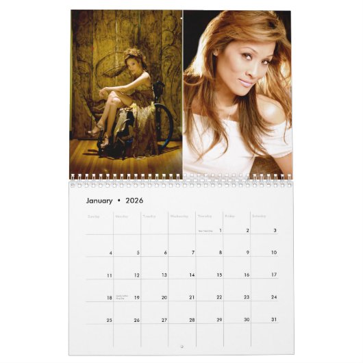 AngeのカレンダーのYingそしてヤン カレンダー (1月 2026)