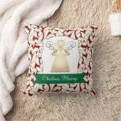 Angelとのクリスマス恵み クッション (ブランケット)