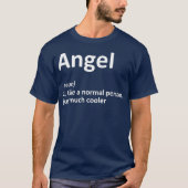 ANGEL定義パーソナライズされた名ギフおもしろいト Tシャツ (正面)