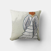 Angel装飾用クッション16インチx 16インチ クッション (正面)