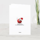 angel2 Folded Greeting Card カード (裏面)