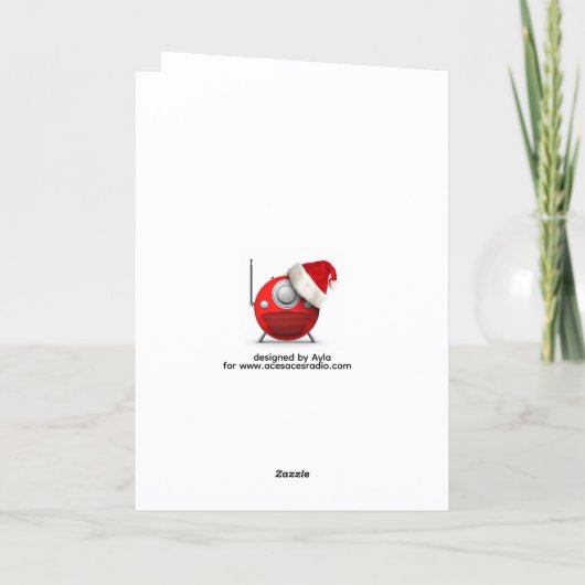 angel2 Folded Greeting Card カード (裏面)