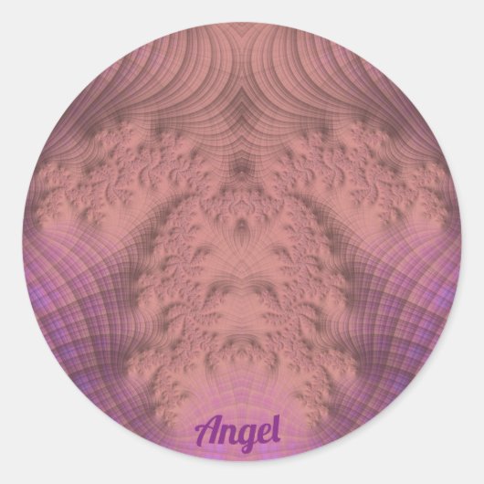 ANGEL～ピンクと紫～ ラウンドシール (正面)