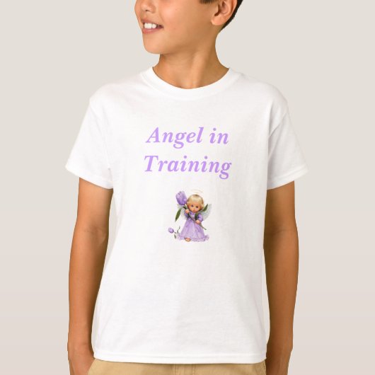 angel_1002_wwg、Angel in Training Tシャツ (正面)
