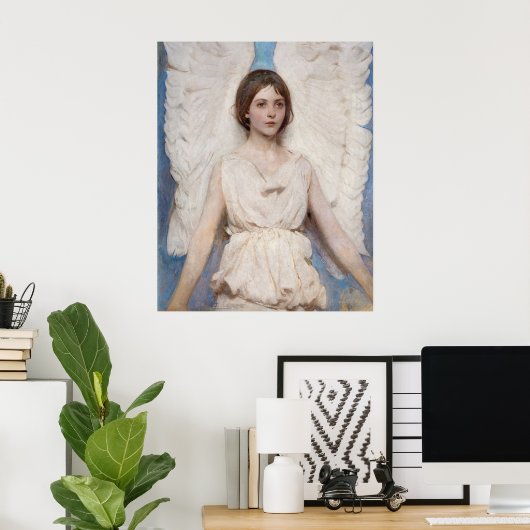 Angel - Abbott Handerson Thayer ポスター (ホームオフィス)