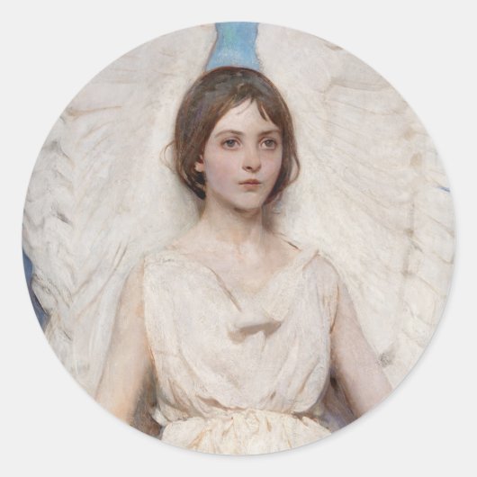 Angel - Abbott Handerson Thayer ラウンドシール (正面)