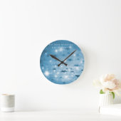 Angel Affirmation Wall Clock – My Love Endures ラウンド壁時計 (ホーム)