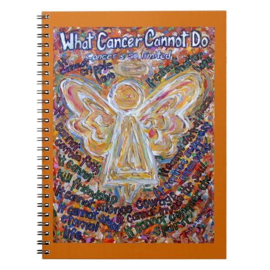 Angel Art Notebook Journalで癌が不可能なこと ノートブック (正面)