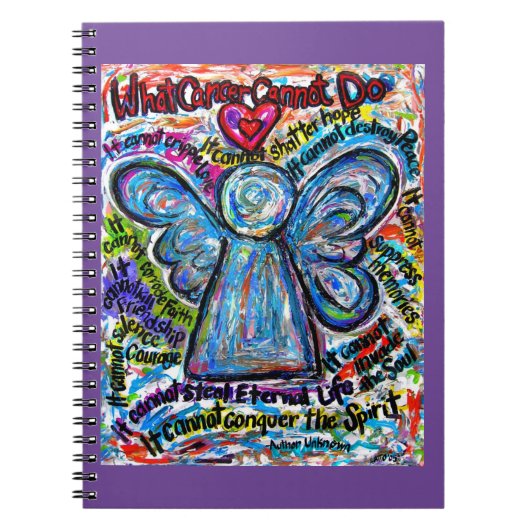 Angel Art Notebook Journalで癌が不可能なこと ノートブック (正面)