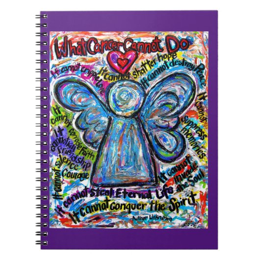 Angel Art Notebook Journalで癌が不可能なこと ノートブック (正面)