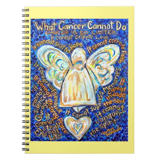 Angel Art Notebook Journalで癌が不可能なこと ノートブック (正面)