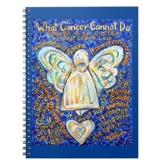 Angel Art Notebook Journalで癌が不可能なこと ノートブック (正面)