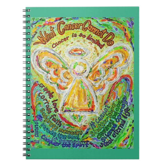 Angel Art Notebook Journalで癌が不可能なこと ノートブック (正面)