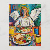 Angel at Breakfast ポストカード (正面)