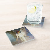 “Angel at Noon” by Abbott Thayer ガラスコースター (アングル)