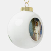 “Angel at Noon” by Abbott Thayer セラミックボールオーナメント (左)