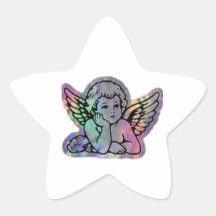 Angel Baby | かわいい羽の天使のステッカー 子供用