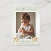 Angel baptism praying child remembrance card 名刺 (正面)