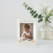 Angel baptism praying child remembrance card 名刺 (スタンド正面)