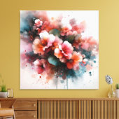 angel begonia キャンバスプリント (インサイチュ (リビング))