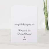 Angel Blessings Of The Irish Greeting Card カード (裏面)