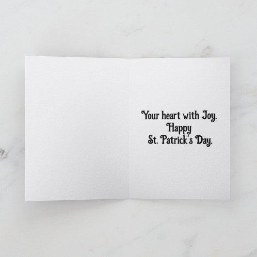 Angel Blessings Of The Irish Greeting Card カード (内部)