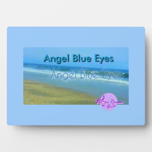 Angel Blue Eyesフォトプラークとイーゼルスタンド フォトプラーク (正面)