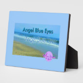 Angel Blue Eyesフォトプラークとイーゼルスタンド フォトプラーク (側面)