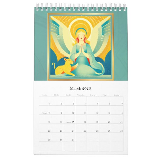 angel calendar カレンダー (3月 2026)