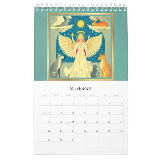 angel calendar カレンダー (3月 2026)