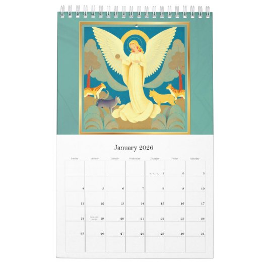 angel calendar カレンダー (1月 2026)