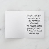 Angel Carrying Child Mother's Day Greeting Card カード (内部)
