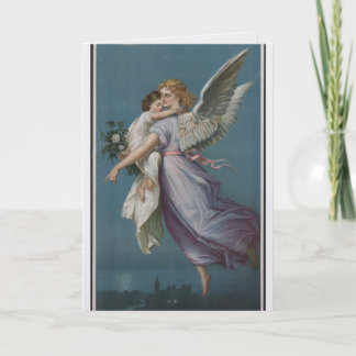 Angel Carrying Child Mother's Day Greeting Card カード