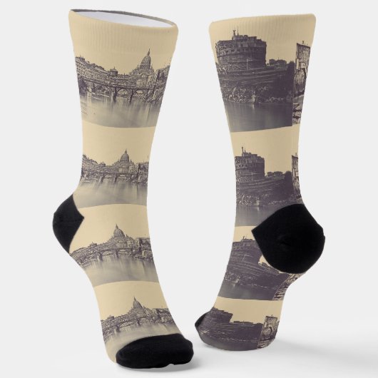 Angel castle and Vatican dome ソックス (傾斜あり)