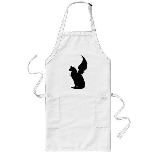 Angel Cat Apron ロングエプロン (正面)