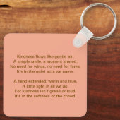 Angel & Cat Keychain – Kindness in Every Moment キーホルダー (裏面)