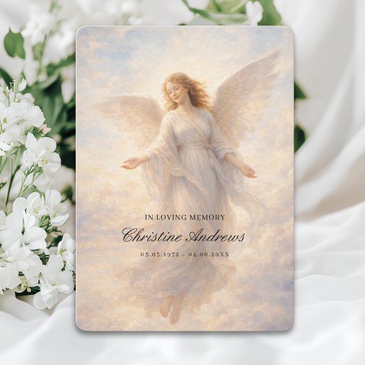 Angel Celebration of Life Funeral 招待状