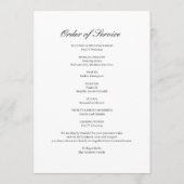 Angel Celebration of Life Funeral Program プログラム (裏面)