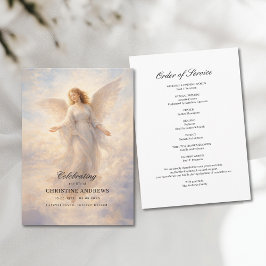 Angel Celebration of Life Funeral Program プログラム