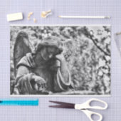 Ángel cementerio blanco y negro 薄葉紙 (クラフト)
