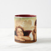 Angel Cherubs by Raphael Sanzio Christmas Gift Mug マグカップ (中央)