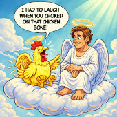 Angel Chicken Joke Tシャツ