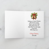 Angel Christmas Blessing Add Signature Religious カード (内部)