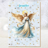 Angel Christmas Blessing Add Signature Religious カード