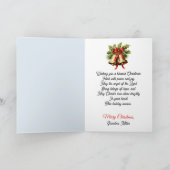 Angel Christmas Blessing Add Signature Religious シーズンカード (内部)