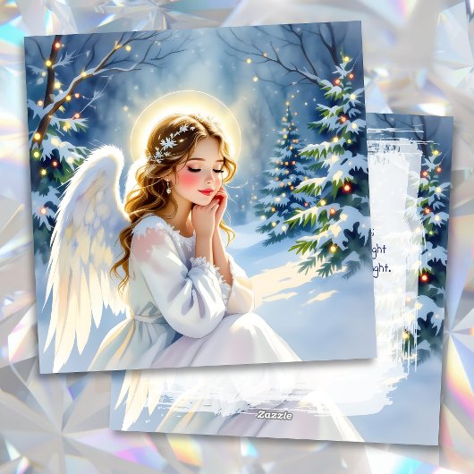 Angel Christmas Poem Personalized シーズンカード