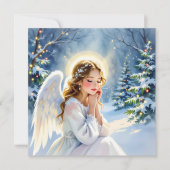 Angel Christmas Poem Personalized シーズンカード (正面)