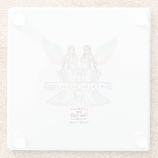 Angel Collection ガラスコースター (裏面)